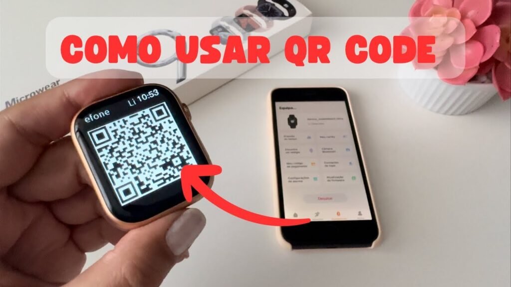 Como usar o QRCode do Smartwatch para baixar e sincronizar APP Smartwatch