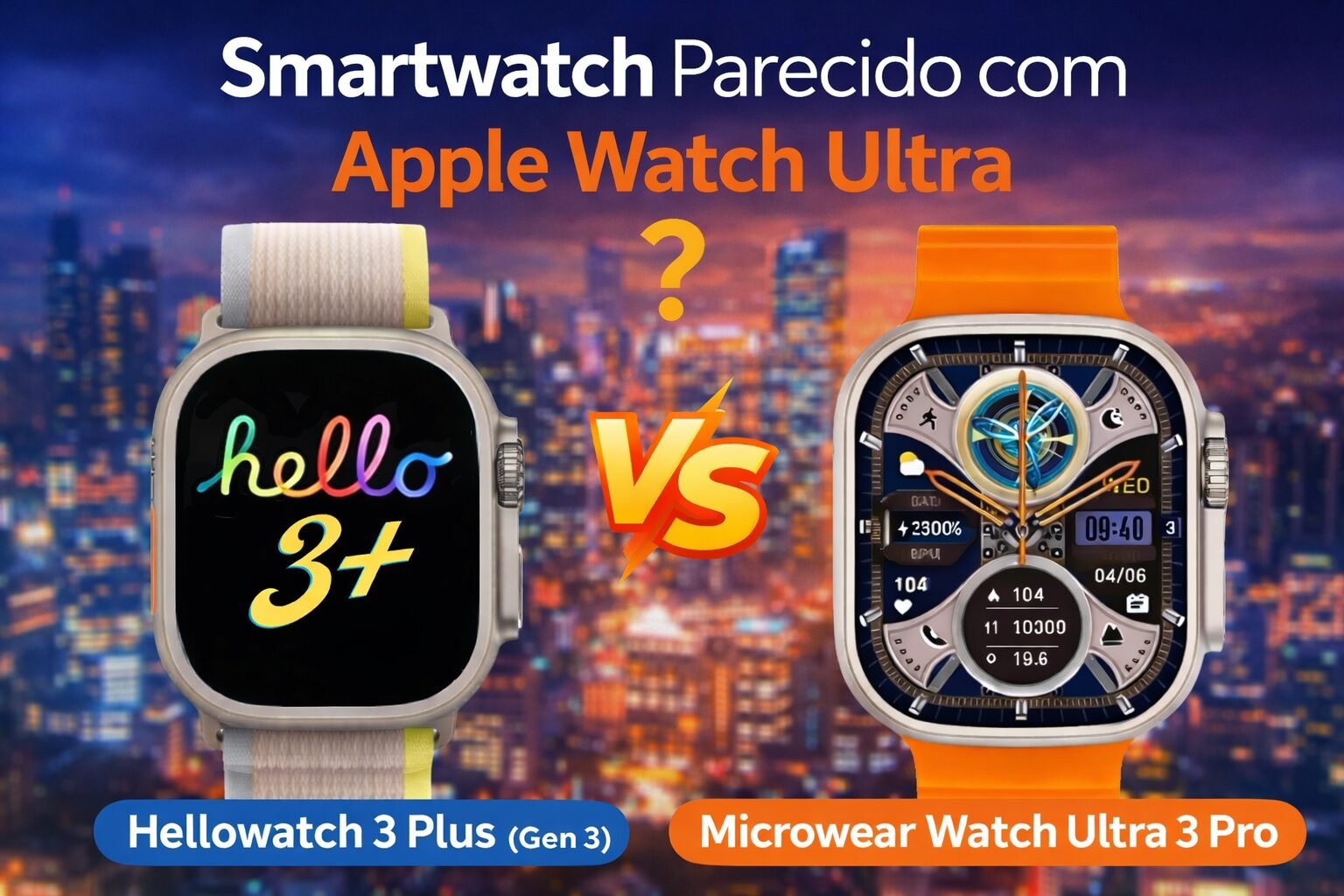 smartwatch parecido com Apple Watch Ultra