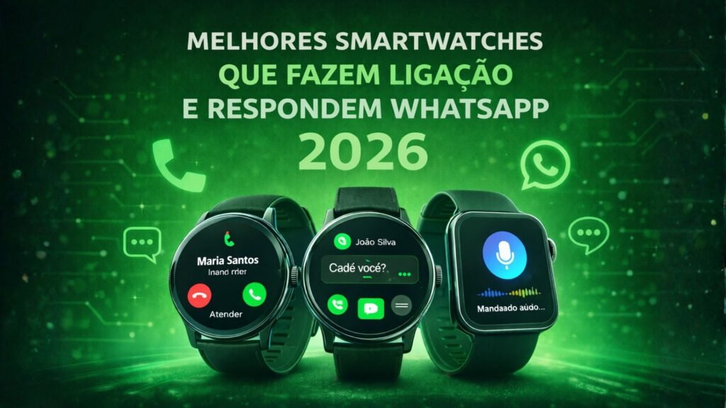 smartwatch que atende ligação e responde whatsapp