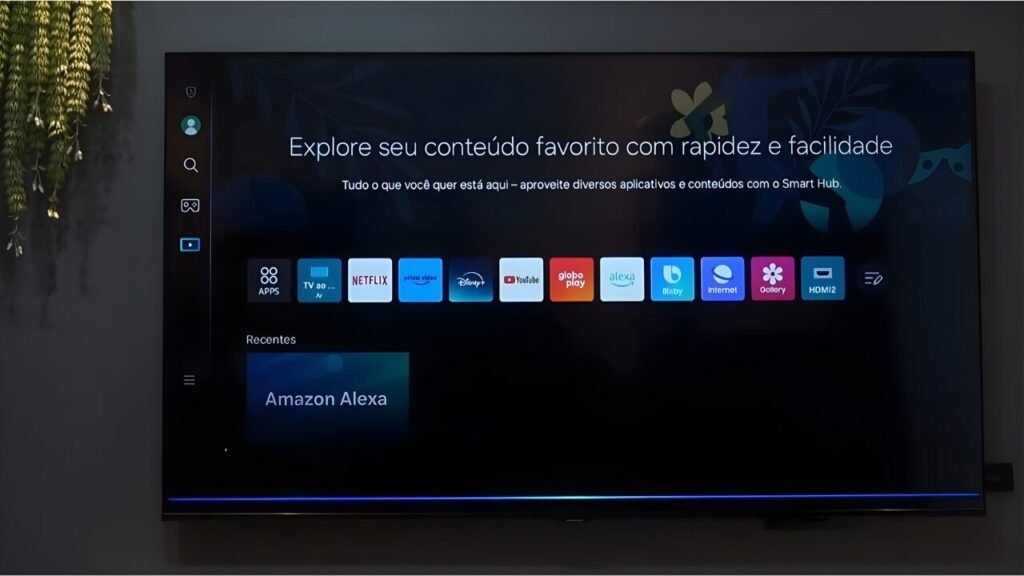 configurar a Alexa nativa nas TVs Samsung