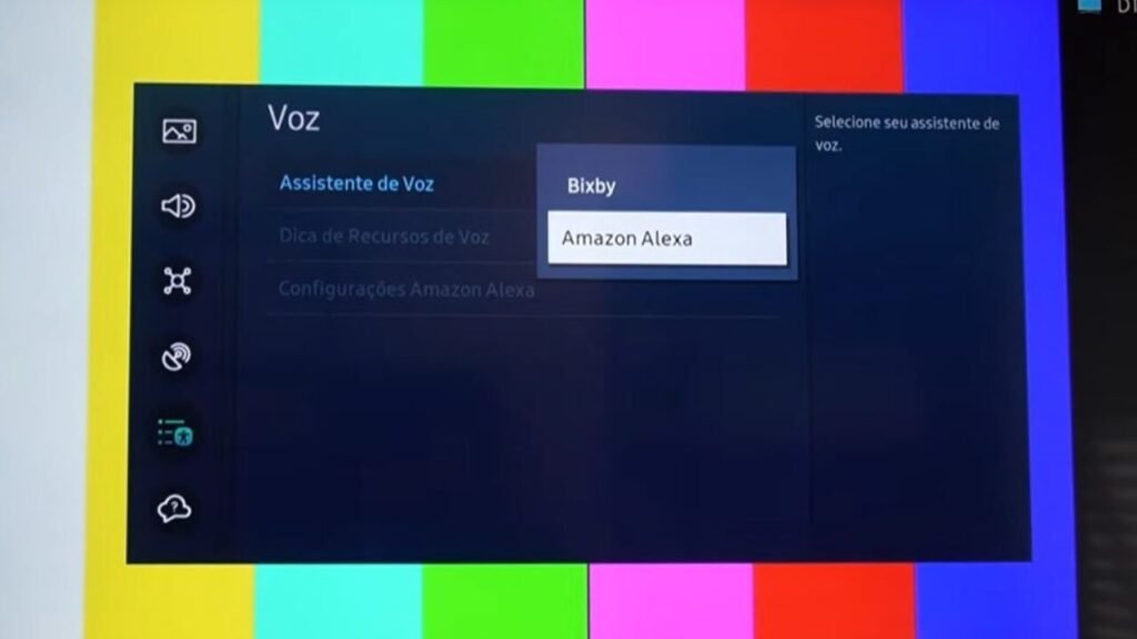 configurar a Alexa nativa nas TVs Samsung